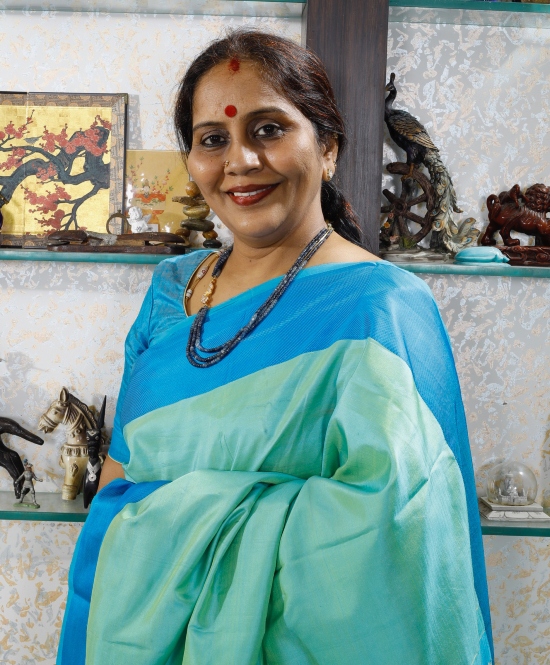 Parvathi Ravi Ghantasala Founder Kala Pradarshini - Motto